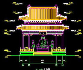 萬(wàn)佛亭古建筑施工圖紙免費(fèi)下載 園林古建